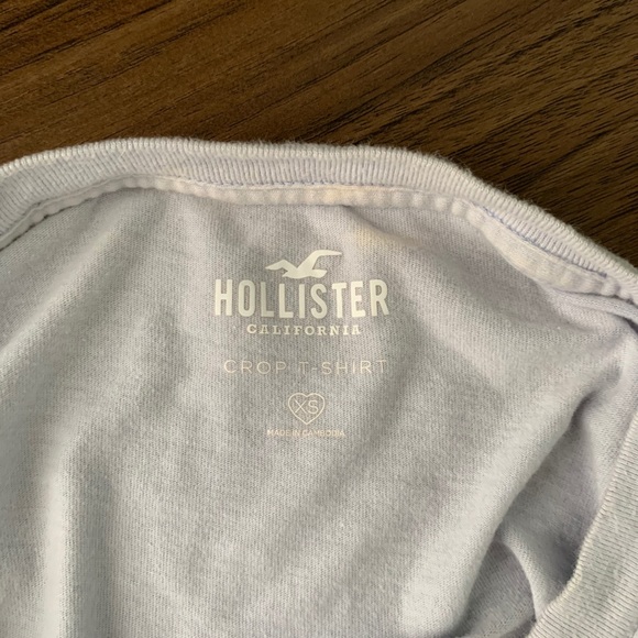 Blue Hollister Cropped Tee - Picture 3 of 3